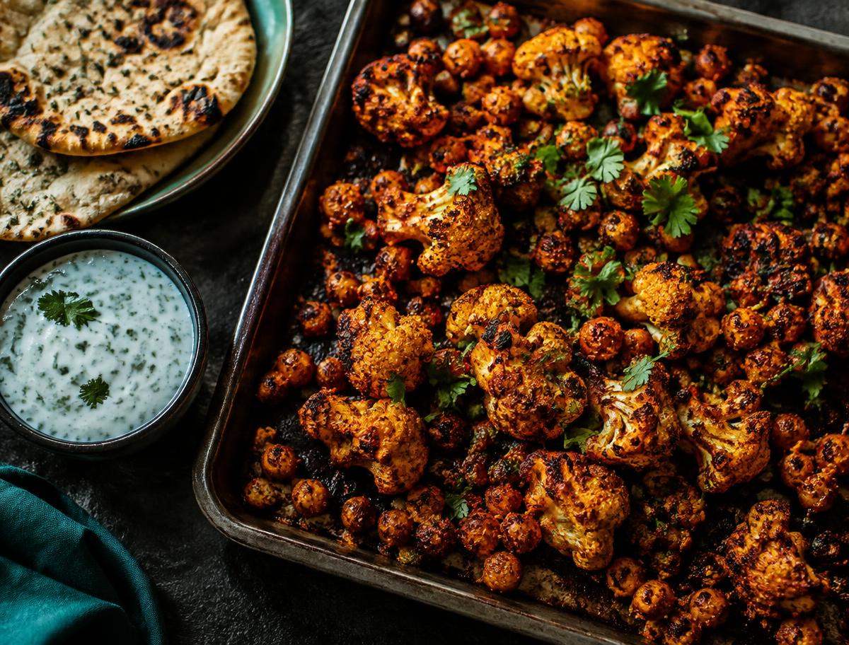Pantry Night: Vindaloo-Glazed Roast Cauliflower